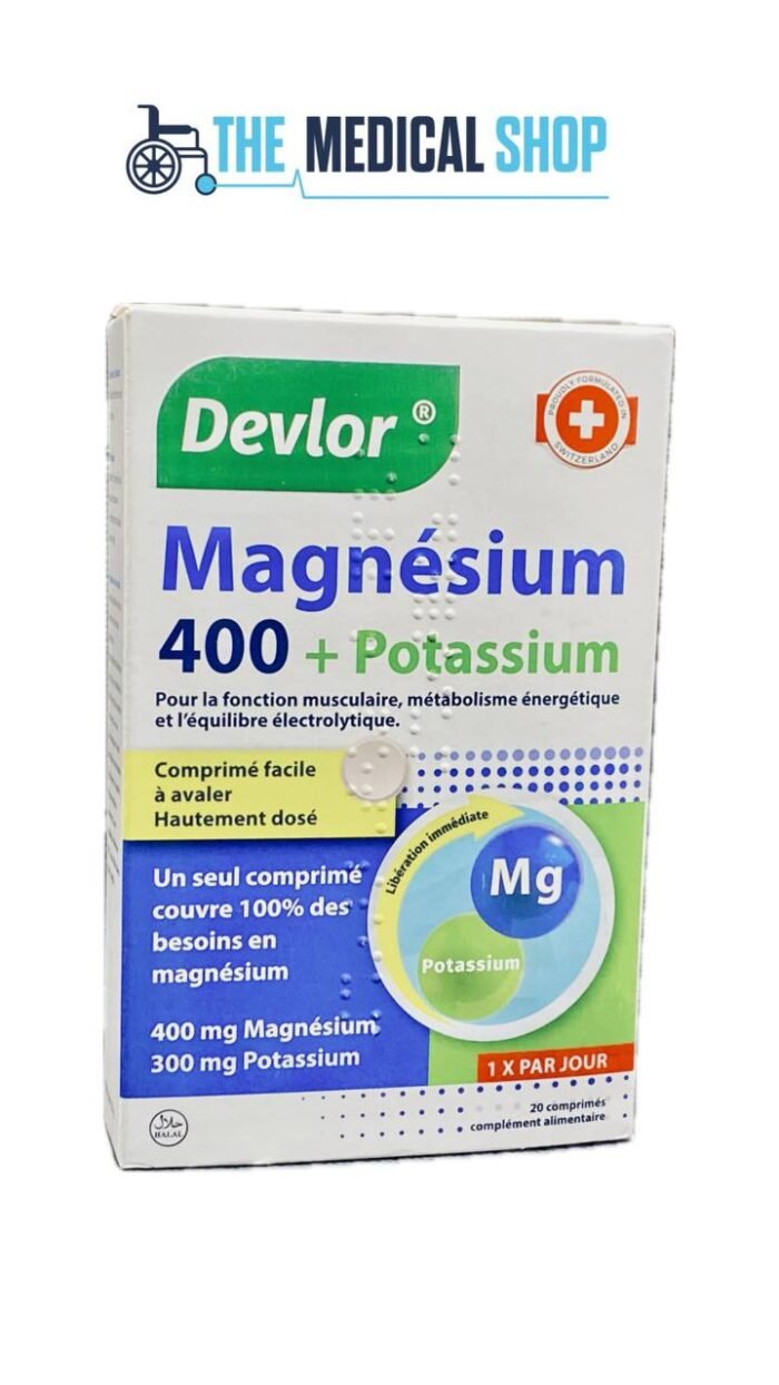 MAGNÉSIUM 400 + POTASSIUM 20 Comprimés DEVLOR