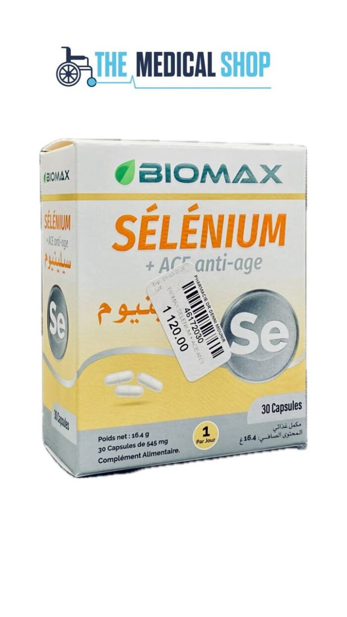 SÉLÉNIUM + ACE ANTI AGE 30 CAPS BIOMAX